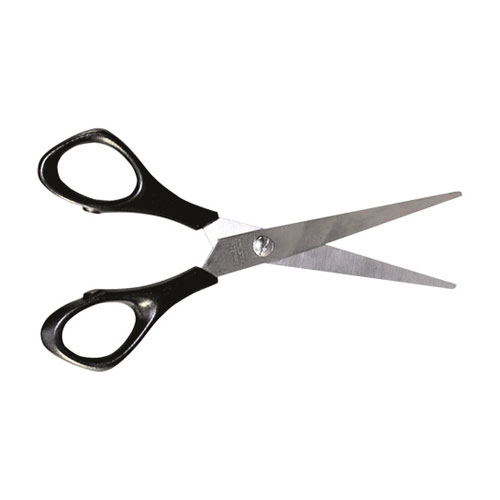 WEDA Edelstahl-Universalschere, spitz, schwarz