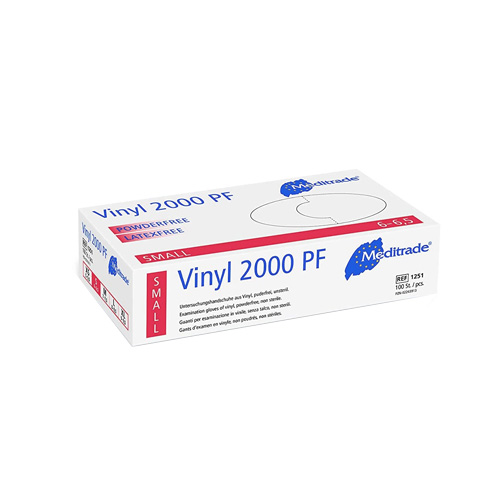 Meditrade® Vinyl 2000 PF Untersuchungshandschuhe
