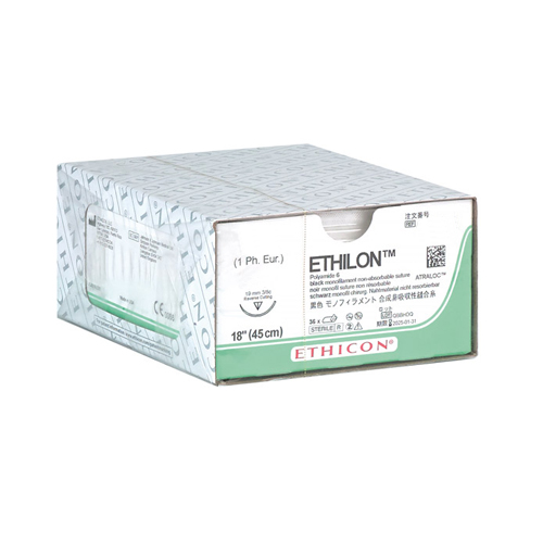 Ethilon schwarz, Vorgänger ist EH7275H mit blauer Nadel