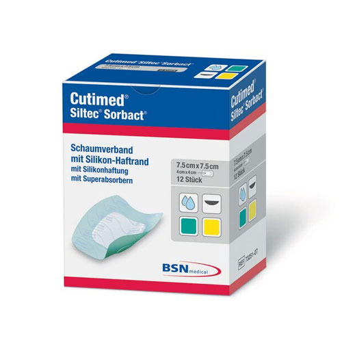 Cutimed® Siltec® Sorbact® PU-Verband
