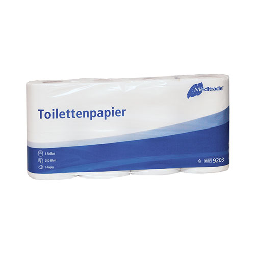 meditrade Toilettenpapier, hochweiß