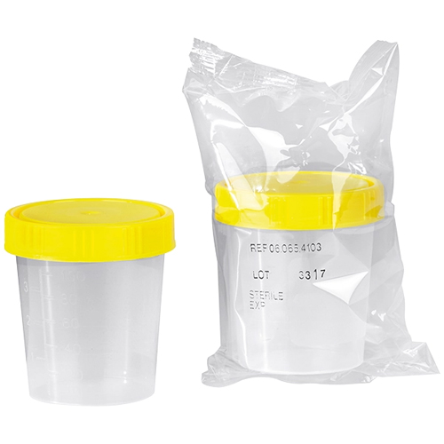 Urinbecher mit Schraubdeckel steril