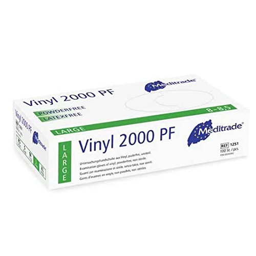 Meditrade® Vinyl 2000 PF Untersuchungshandschuhe